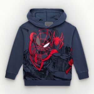 Marvel Spider-Man Boys Large Size 10-12 Long Sleeve Hoodie Sweatshirt NWT
